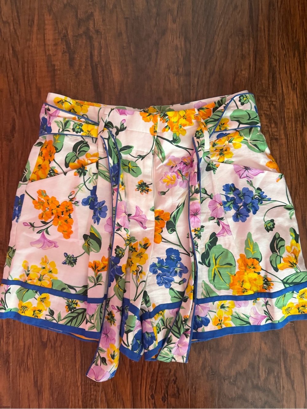 Ann Taylor Floral Tie-Waist Shorts